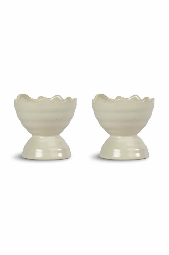 Σετ ποτηριών αυγών Sagaform Ellen 2-pack λευκό 5018451
