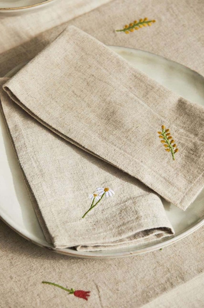 Calma House set de șervetele Spring 2-pack 45 x 45 cm bej SPRING.45S.NAT