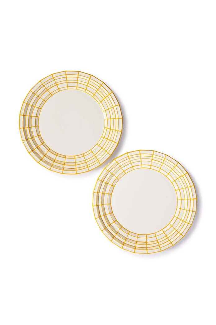 Pols Potten set di piatti piani Digi plate 28,5 cm pacco da 2 multicolore 230.400.572