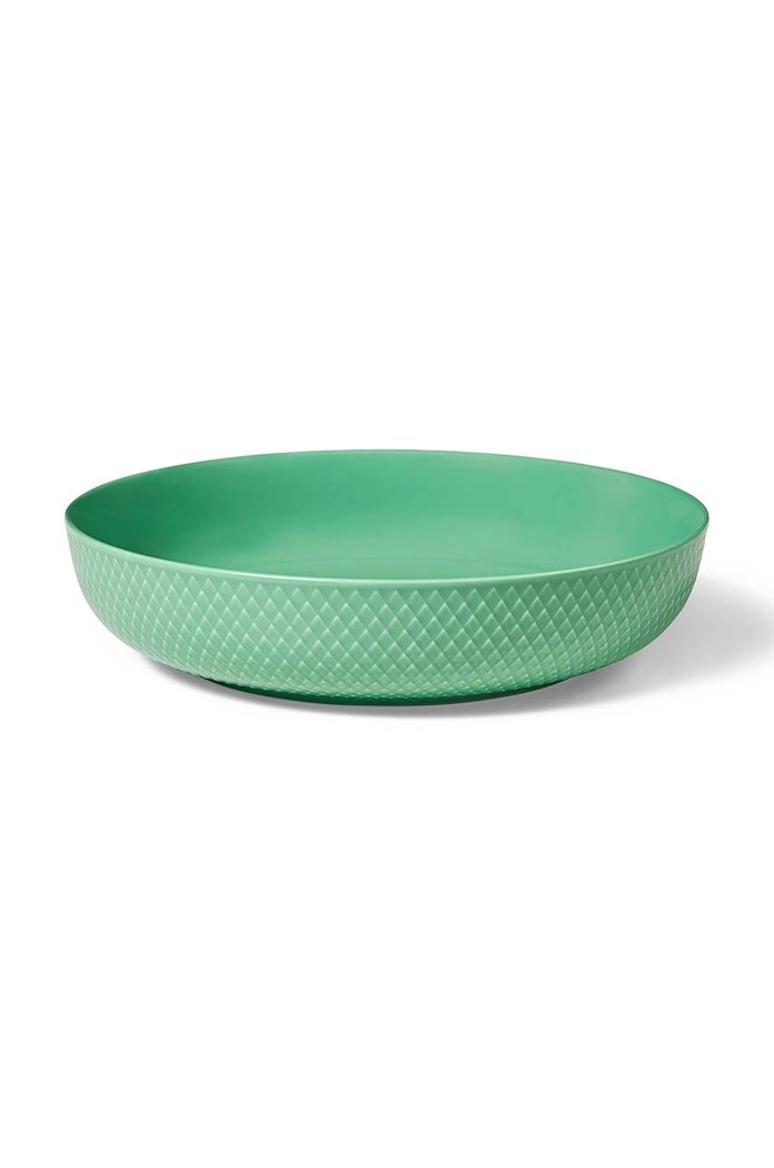 Lyngby Porcelæn Castron de servire Rhombe turcoaz 201919