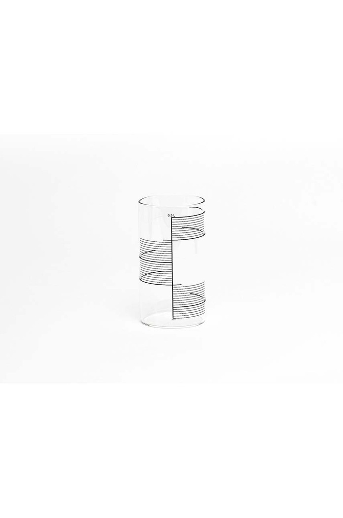 Tre Product set de pahare Square Stripes 500 ml 4-pack transparent GSS271GB