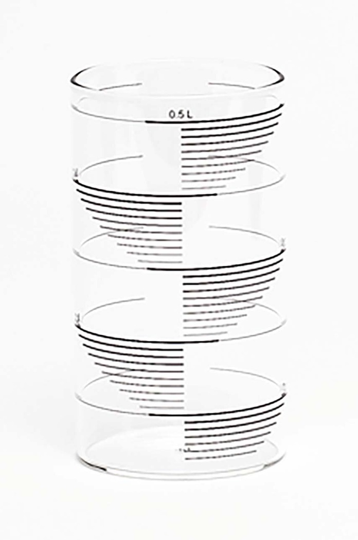 Tre Product set de pahare Rectangle Stripes 500 ml 4-pack transparent GRS272GB