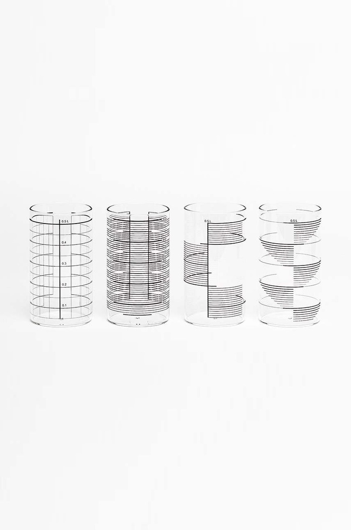 Tre Product set de pahare Mix 500 ml 4-pack transparent GMX275GB