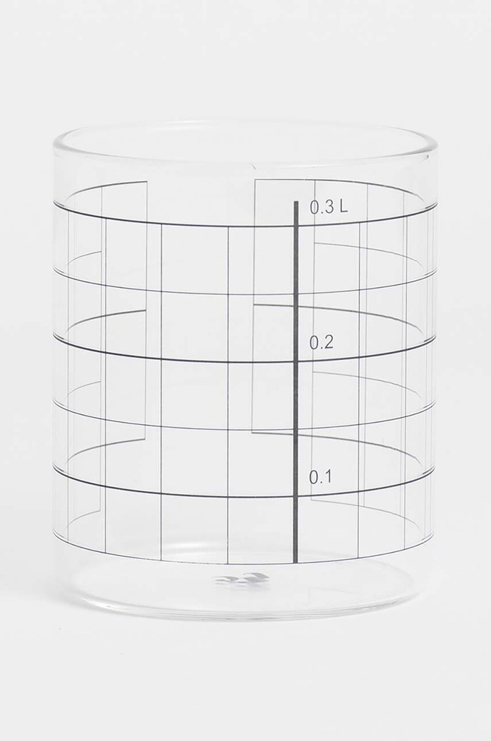 Tre Product szklanka Double Lines 300 ml transparentny GDL87GB