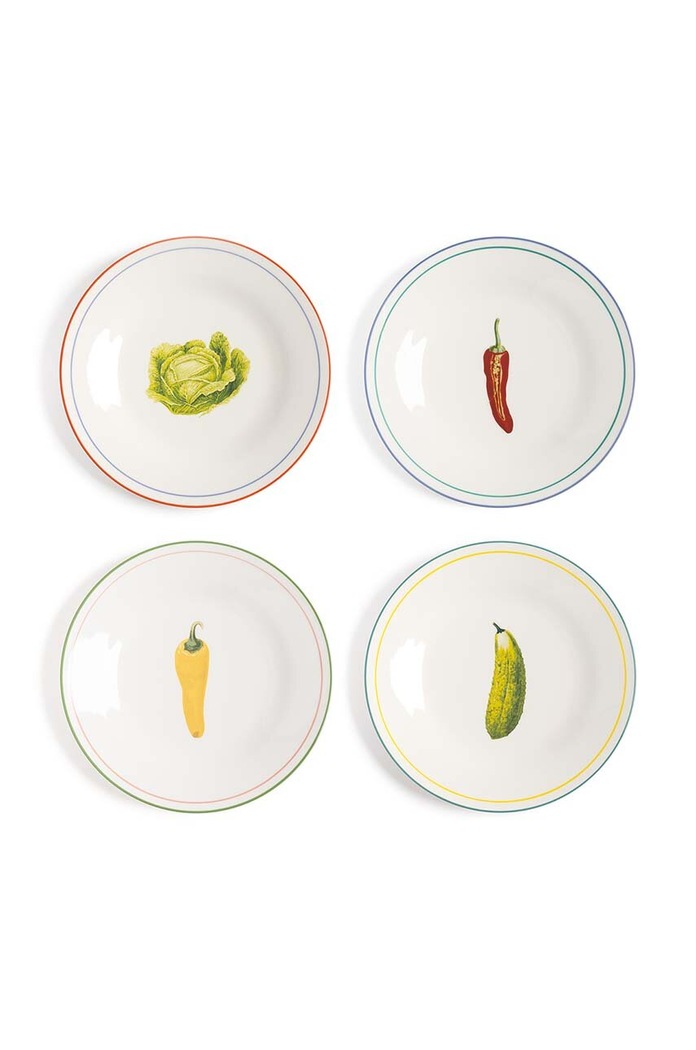 &k amsterdam un set de farfurii 4-pack multicolor 2184.01