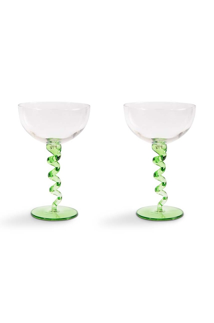 &k amsterdam set de pahare de vin 2-pack verde 344.02