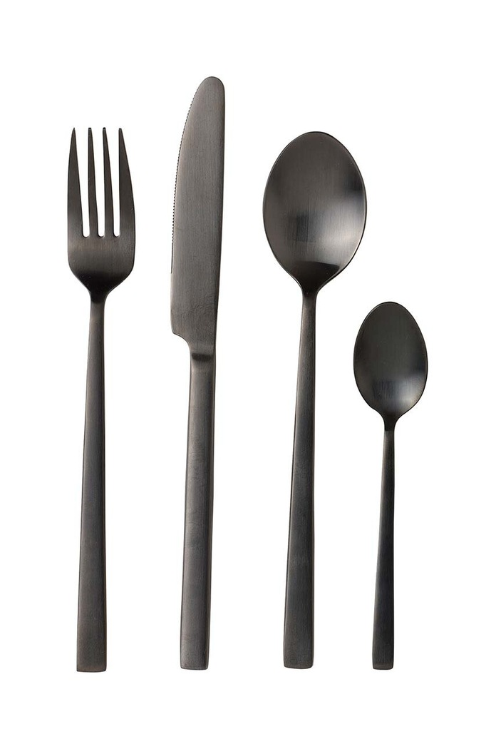 Bitz set de tacâmuri pentru 4 persoane Dele Black 16-pack negru 130121