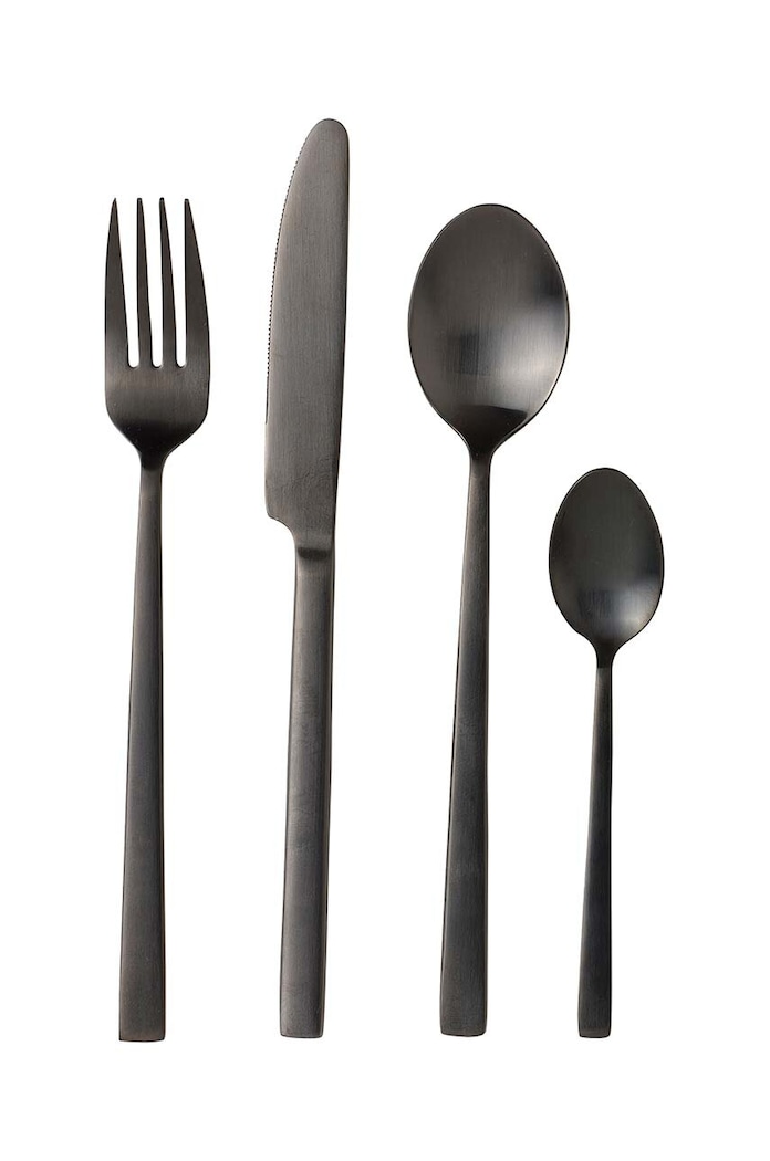 Bitz set de tacâmuri pentru 4 persoane Dele Black 16-pack negru 130121