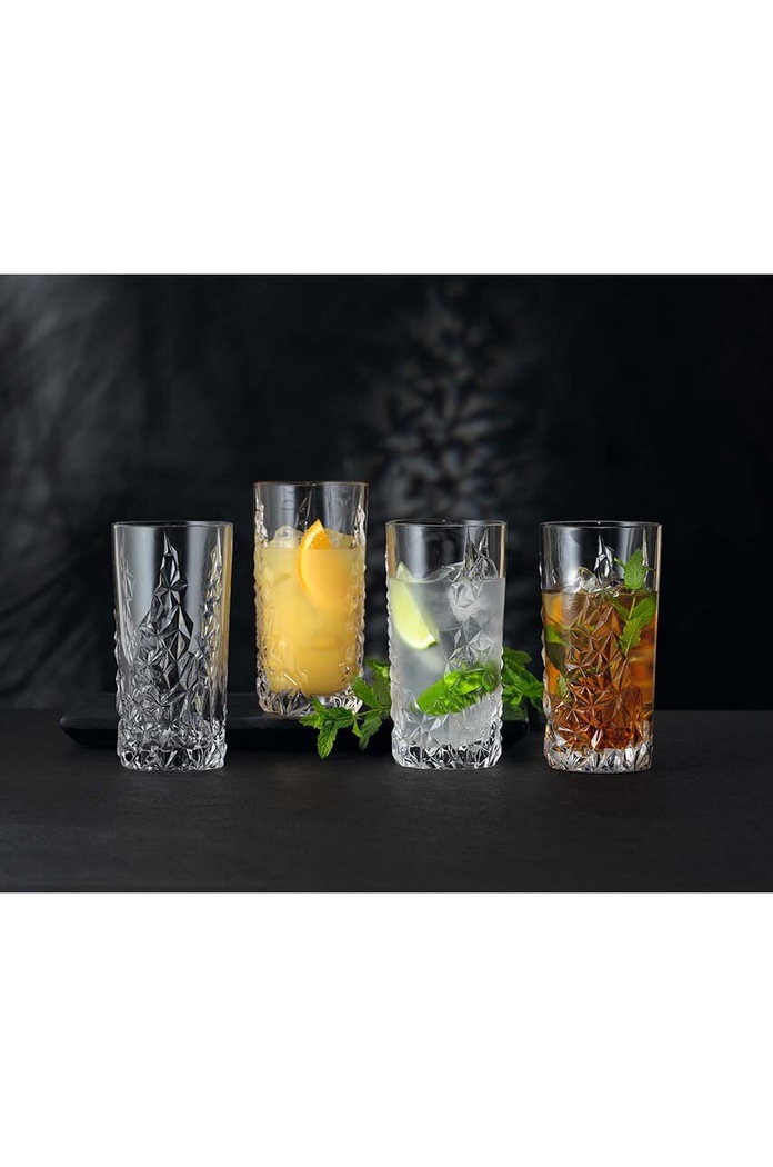 Kuchnia i bar Nachtmann zestaw szklanek do drinków Sculpture Longdrink 420 ml 4-pack 101967. transparentny