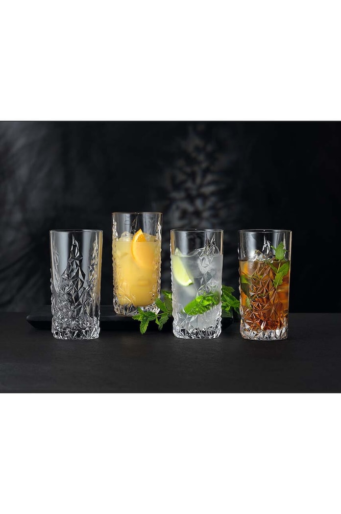 Kuchnia i bar Nachtmann zestaw szklanek do drinków Sculpture Longdrink 420 ml 4-pack 101967. transparentny