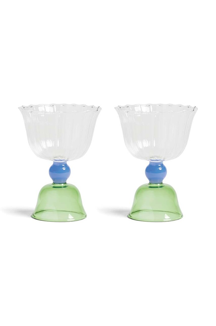 &k amsterdam zestaw kieliszków tulip green 200 ml 2-pack multicolor 351.03
