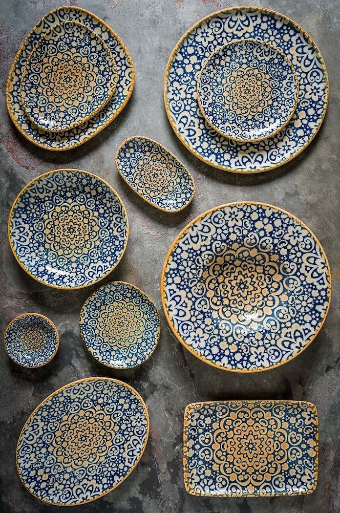 Konyha és bár Bonna lapostányér Alhambra Vago 29 cm ALHVAO29DZ. többszínű