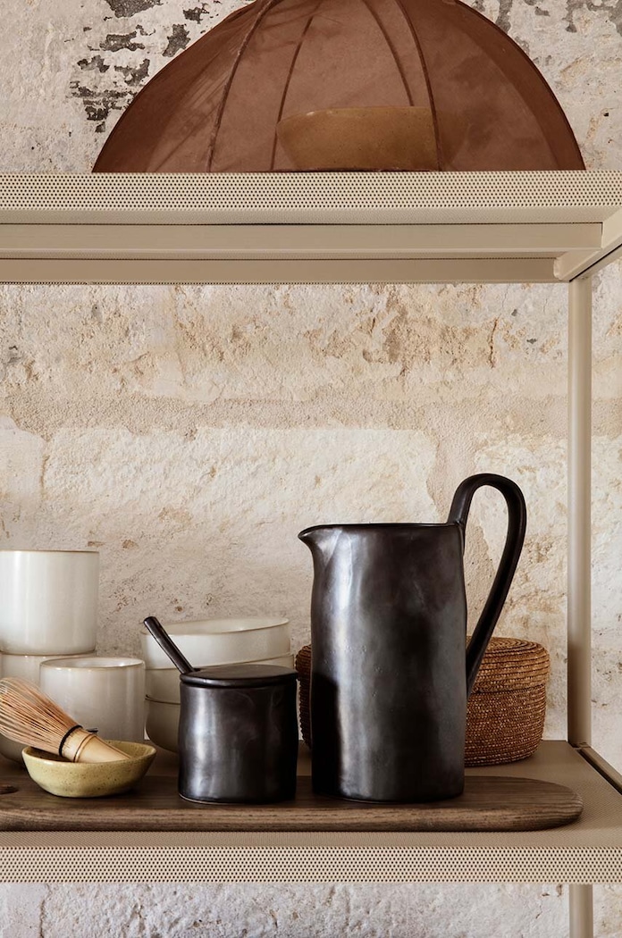 ferm LIVING recipient cu capac Flow Jar 110253101 negru AA00
