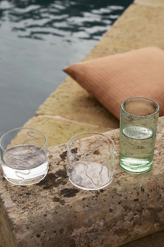 ferm LIVING set de pahare Doodle Glasses 200 ml 2-pack transparent 1104267322
