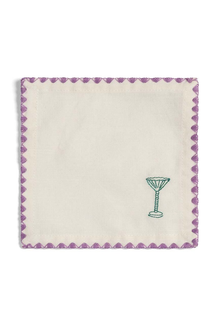 Sada koktejlových obrúskov &k amsterdam Napkin Cocktail Zigzag 4-pak 6044.02 viacfarebná