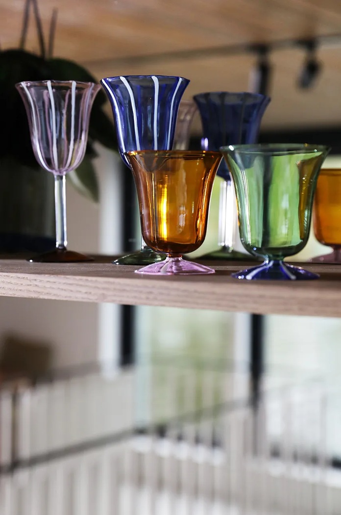 Komplet kozarcev za vino &k amsterdam glass eve blue 180 ml 2-pack 357.02 pisana AA00