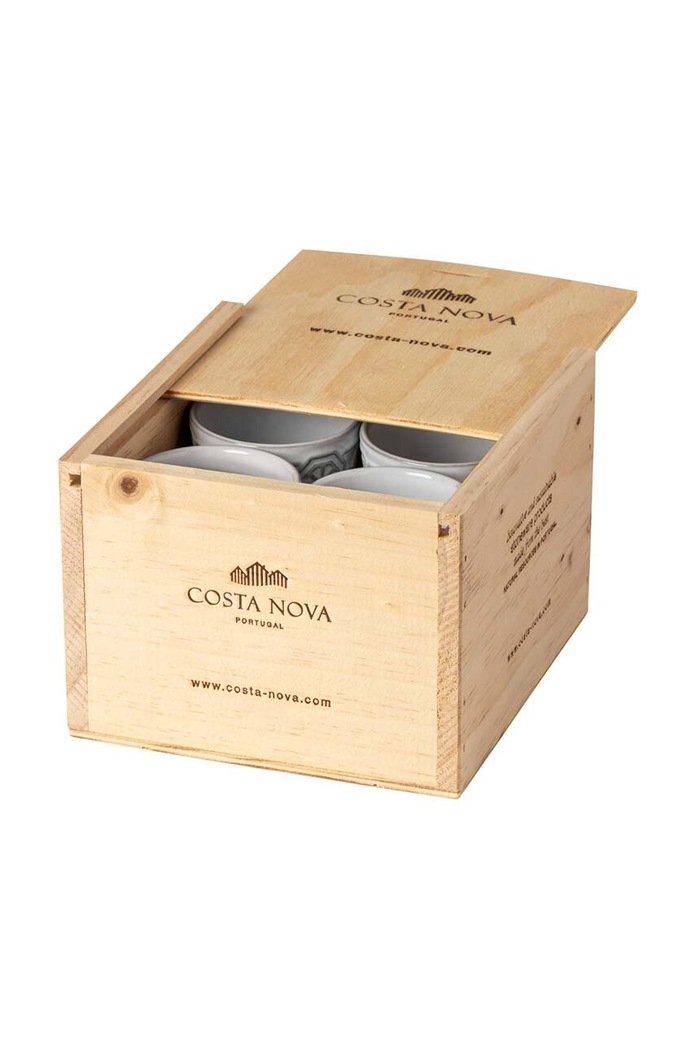 Costa Nova set de cești espresso Grespresso Eco Gres Gift 90 ml 8-pack alb 1EXCS01E.WVT