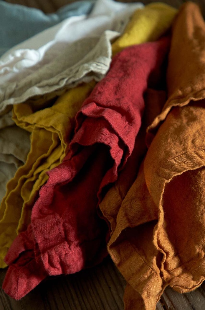 Costa Nova zestaw serwetek Linen 2-pack TX0186.AMB.SET2 pomarańczowy AA00