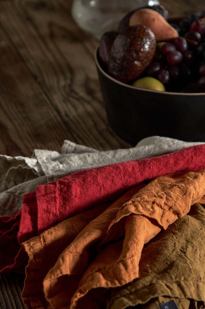 Kuchnia i bar Costa Nova zestaw serwetek Linen 2-pack TX0186.AMB.SET2 pomarańczowy