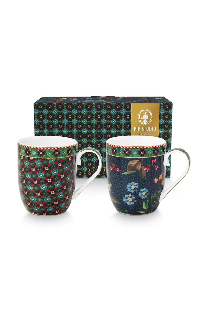 Pip Studio set căni Berry Blues 145 ml 2-pack multicolor 51.002.490