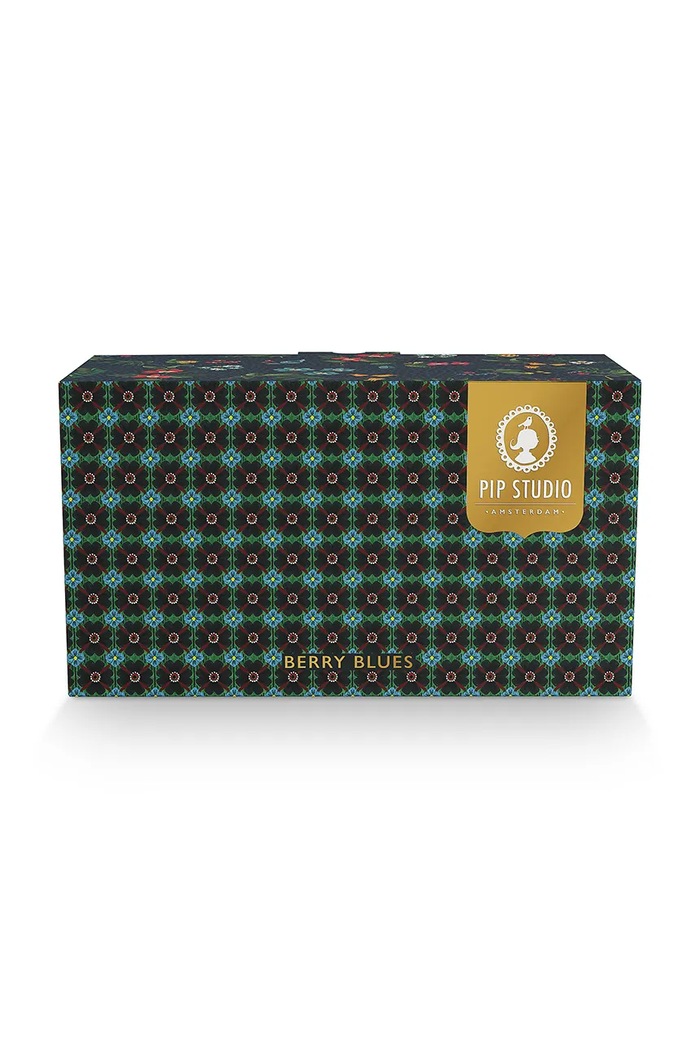 Pip Studio set de cești și farfurioare Berry Blues 280 ml 2-pack 51.004.197