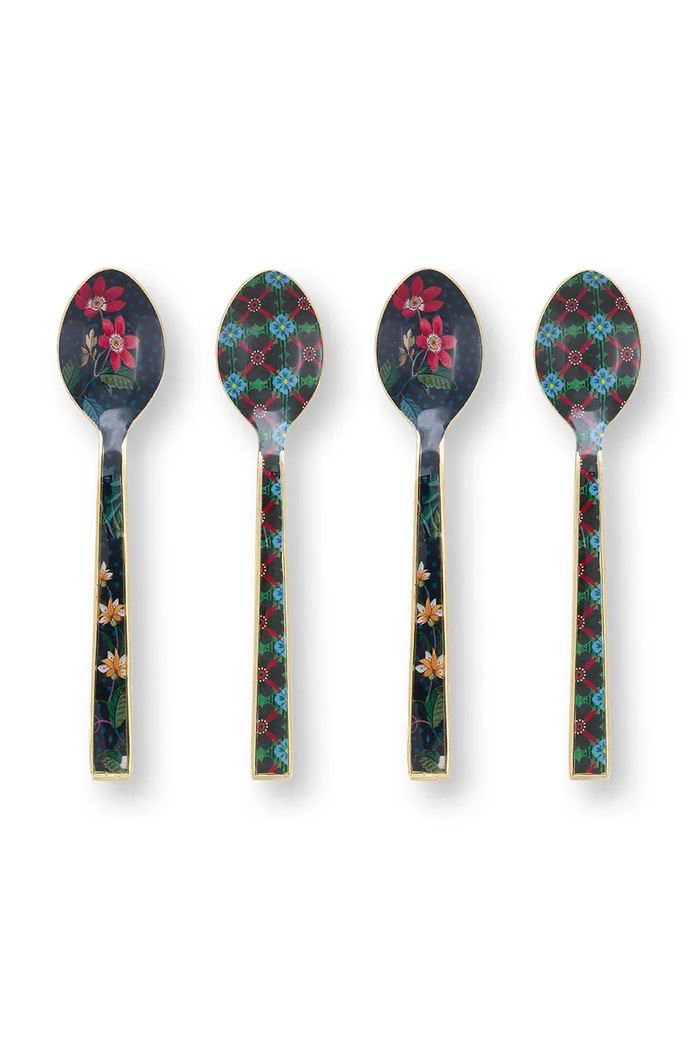 Pip Studio zestaw łyżeczek Enamelled Berry Blues 4-pack multicolor 51.060.025