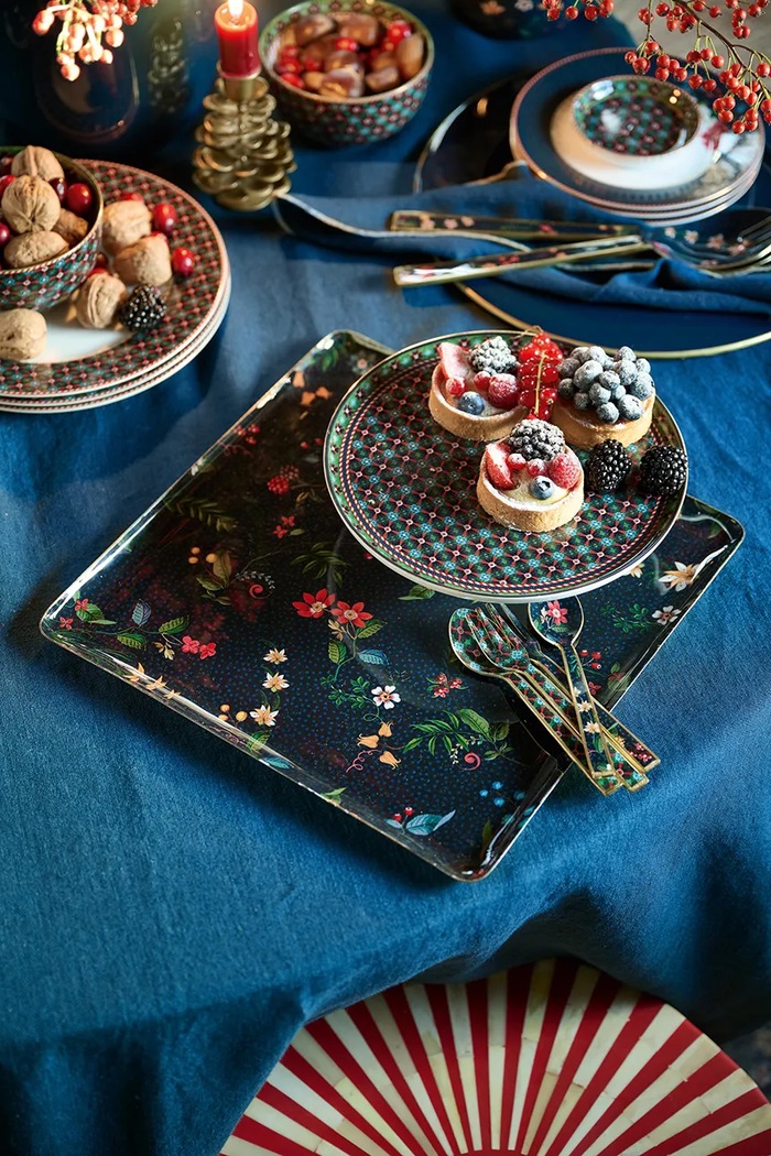 Pip Studio set de furculițe pentru desert Enamelled Berry Blues 4-pack 51.060.026 multicolor