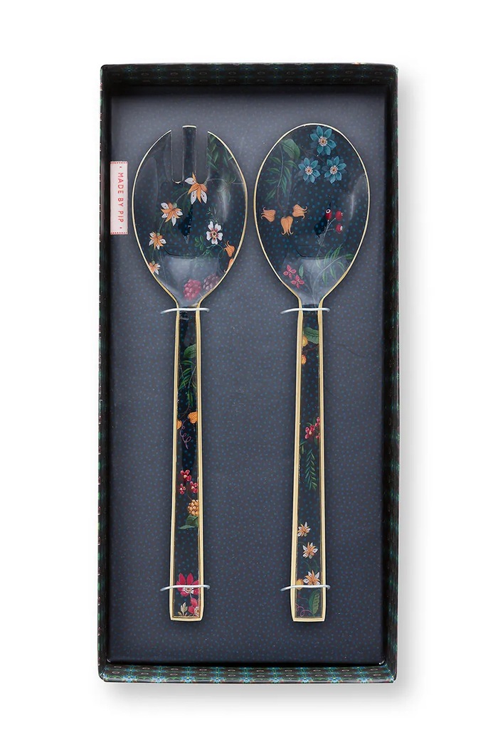 Кухня и бар Салатни лъжици Pip Studio Enamelled Berry Blues 51.061.026 многоцветен