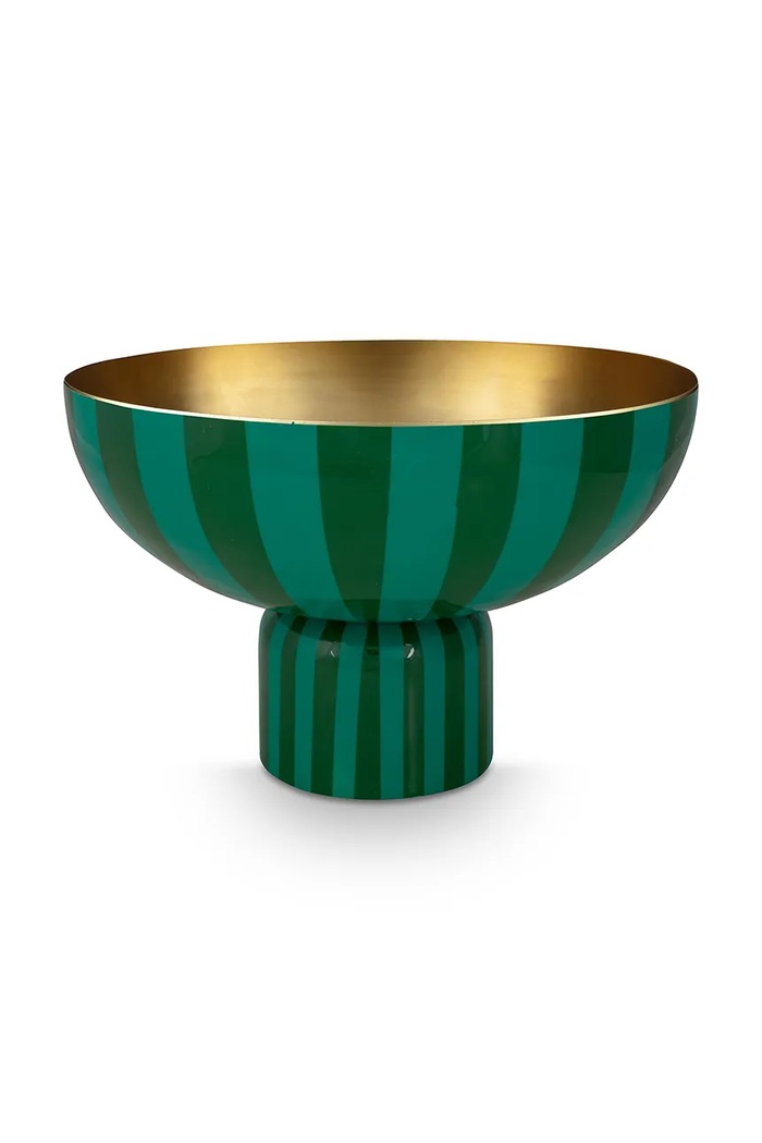 Pip Studio Bol decorativ Stripes Green verde 51.075.053