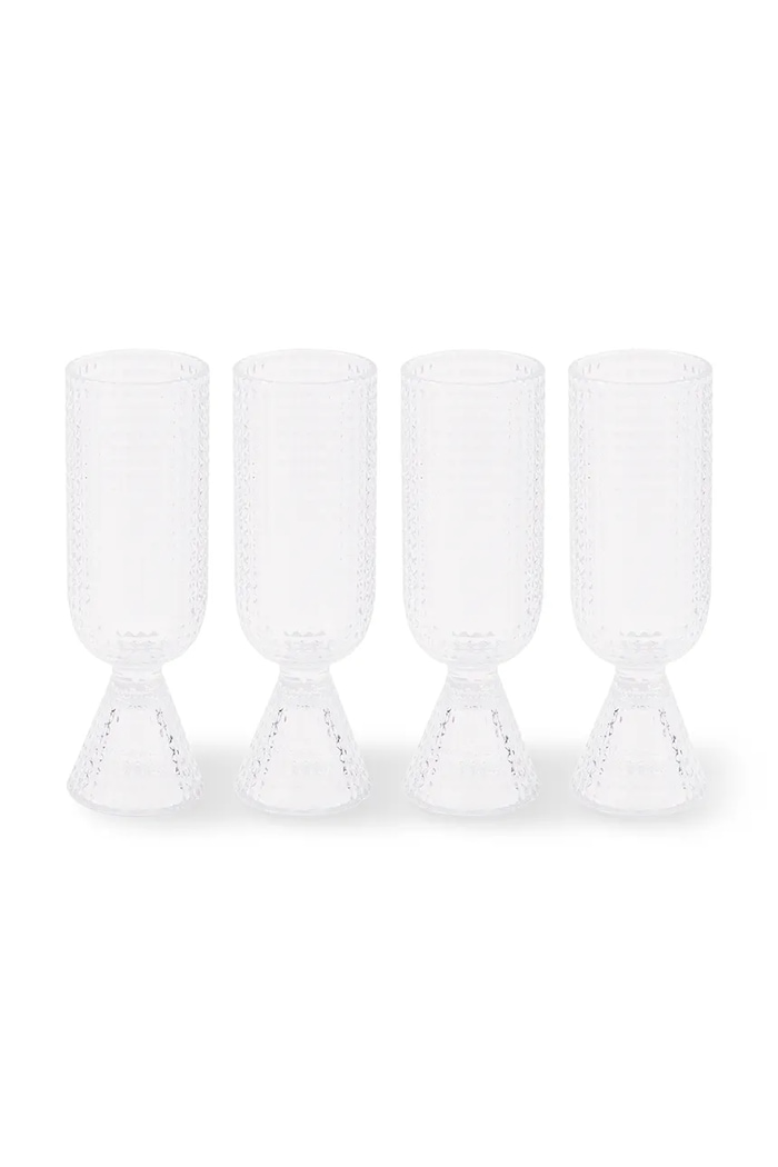 Sada pohárov na šampanské Pols Potten Rooftop 220 ml 4-pak priesvitná 140.230.221