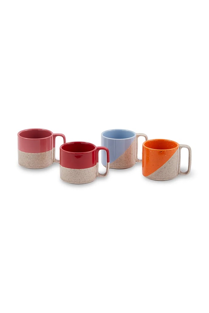 POLSPOTTEN Set căni 320 ml 4-pack multicolor 240.400.001