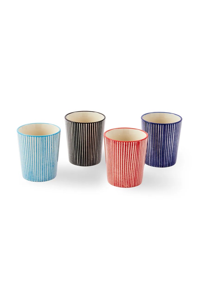 POLSPOTTEN set căni Handpainted 210 ml 4-pack multicolor 240.400.012
