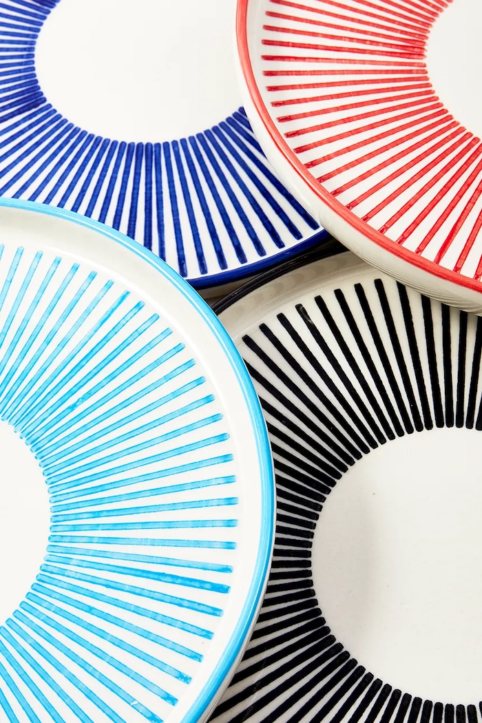 Sada dezertných tanierov Pols Potten Handpainted 20 cm 4-pak 240.400.014 viacfarebná AA00