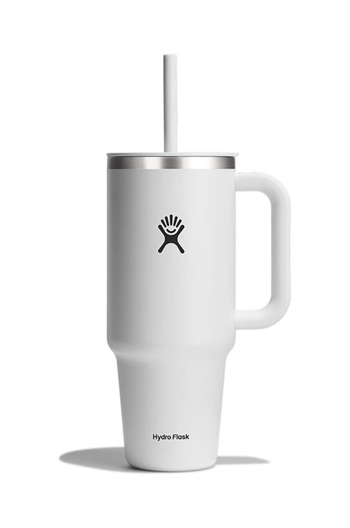 Termohrnček so slamkou Hydro Flask Hydro Flask All Around™1,18 l biela TT40PS110