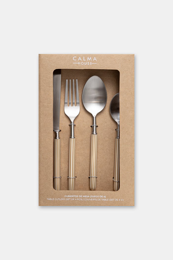 Kuchyňa a bar Súprava príborov Calma House Mango 4-pak MANGO.C22.CRU béžová