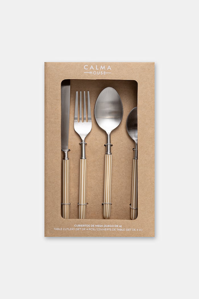 Kuchyňa a bar Súprava príborov Calma House Mango 4-pak MANGO.C22.CRU béžová