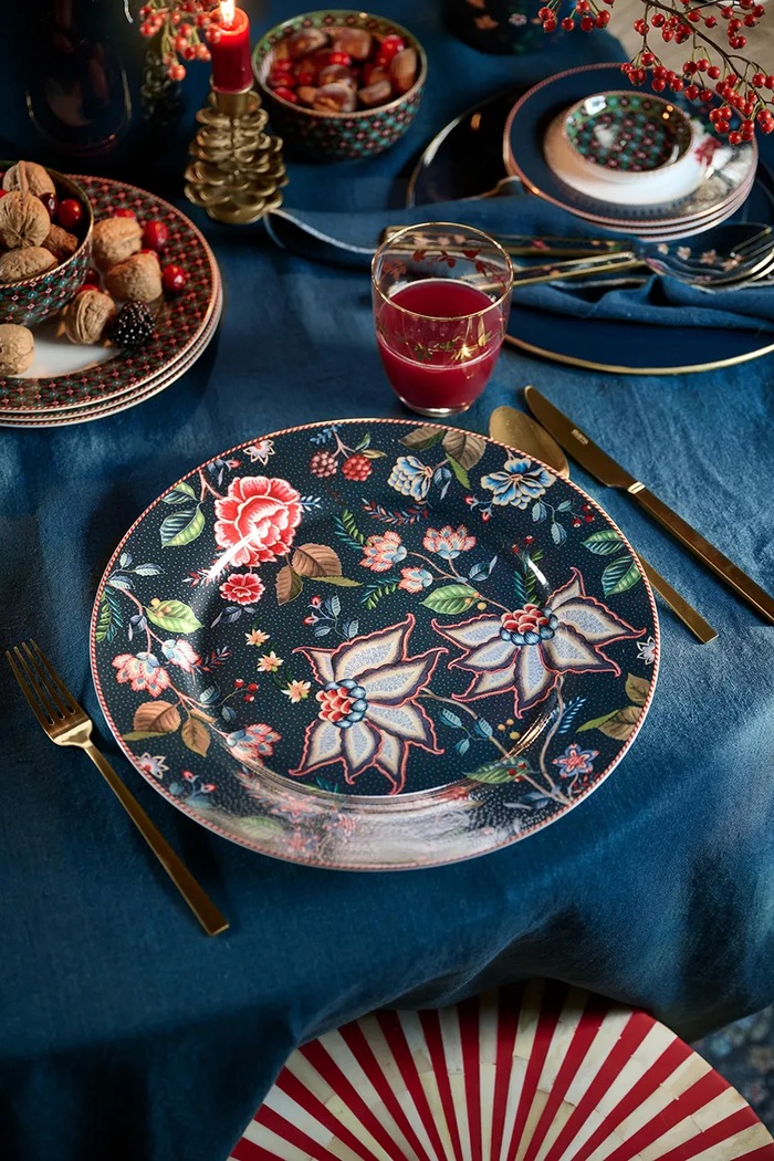 Bucătărie și bar Pip Studio set de farfurii plate Berry Blues Blue 32 cm 2-pack 51.001.485 multicolor