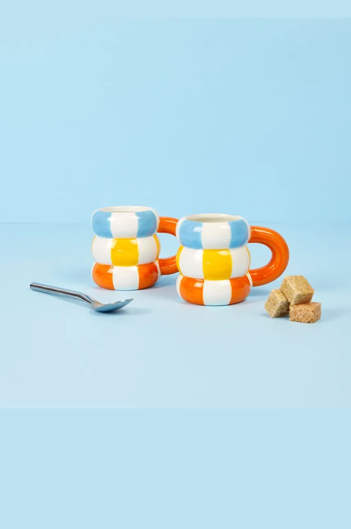 Bucătărie și bar Balvi set căni Floats 75 ml 2-pack 27943 portocaliu