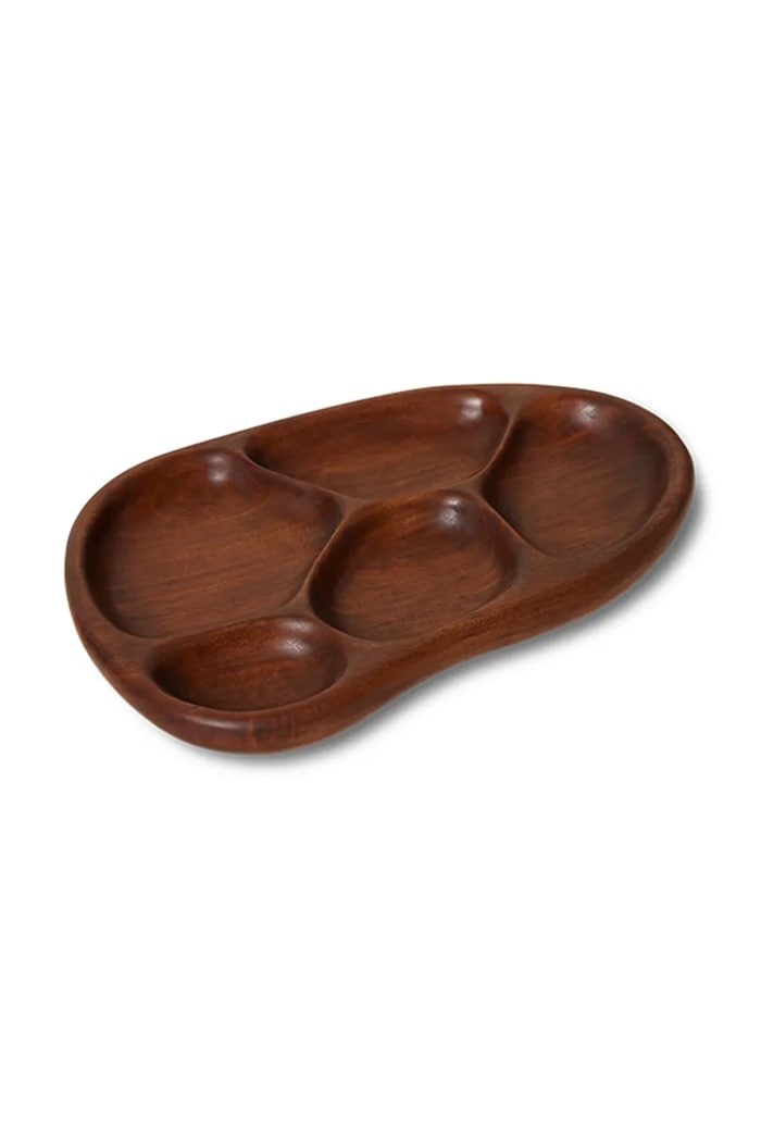 Hkliving piatto da portata per spuntini Acacia M multicolore KKX0014