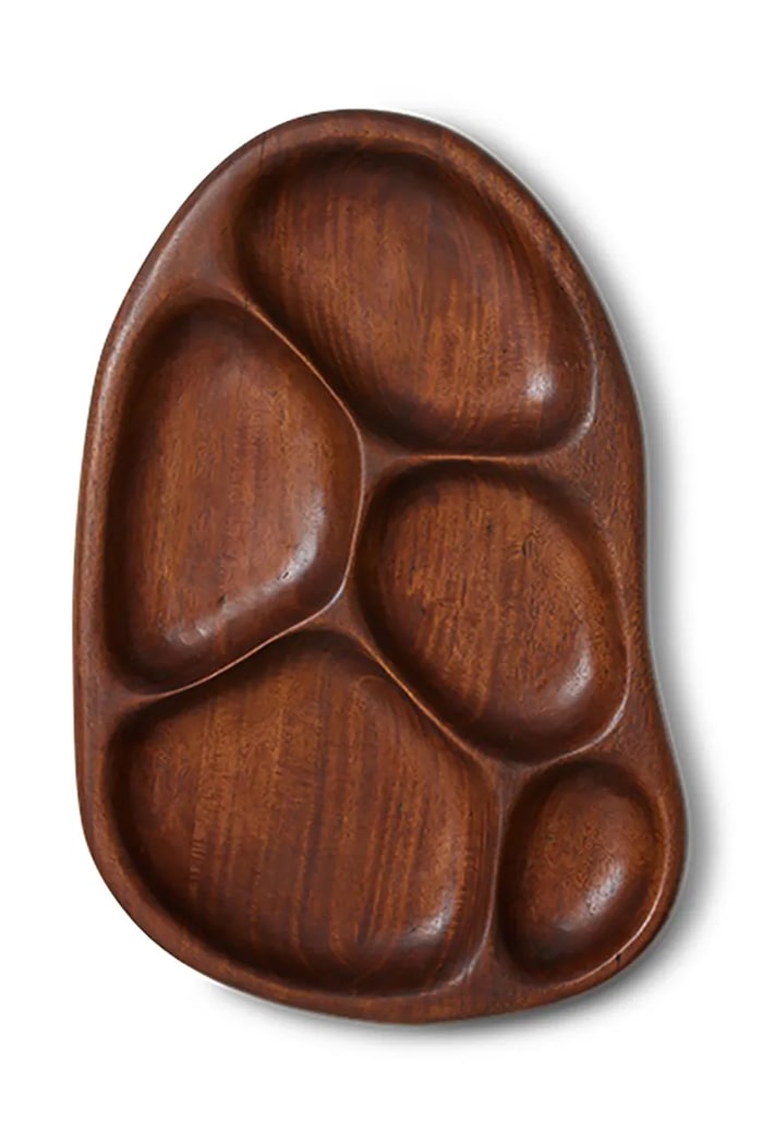 Hkliving piatto da portata per spuntini Acacia M KKX0014 multicolore AA00