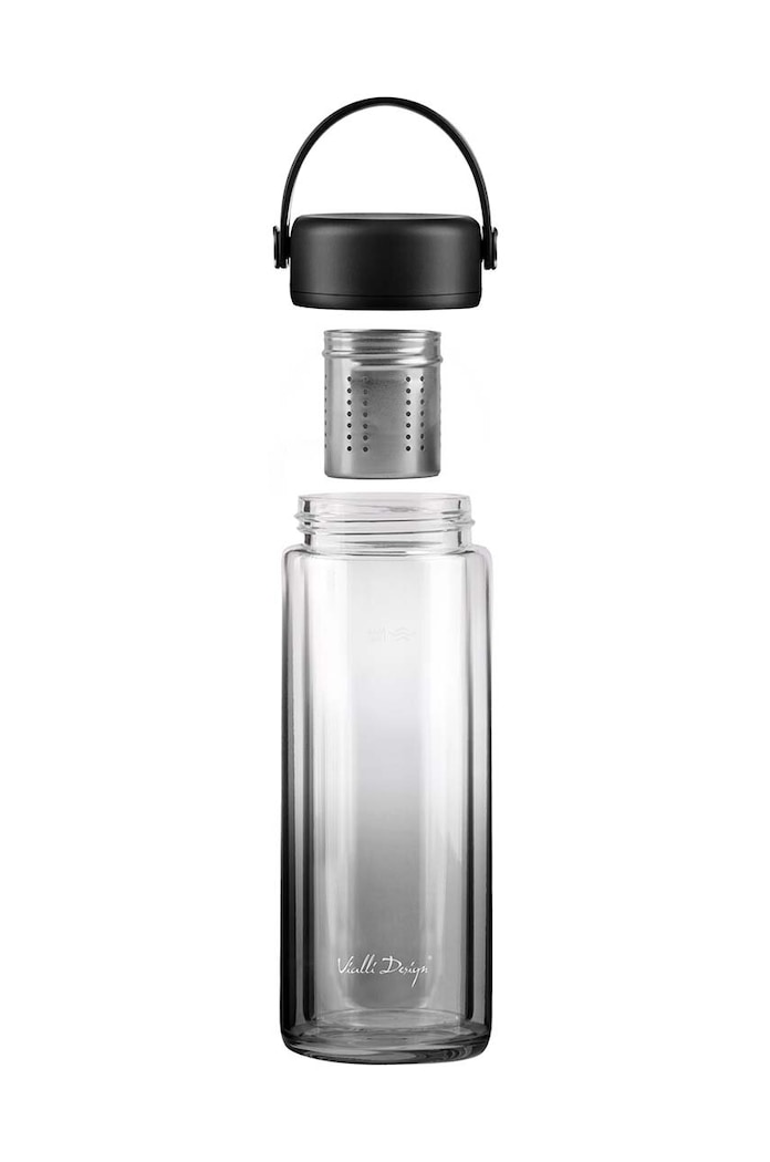 Vialli Design sticlă de ceai Fuori 350 ml 30176 negru AA00