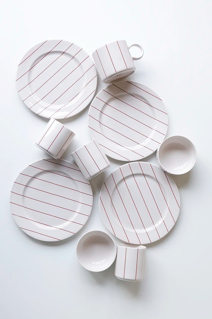 Dezertný tanier Design Letters Pyjamas Plate 23 cm 10101025PBFRSTRIPE viacfarebná