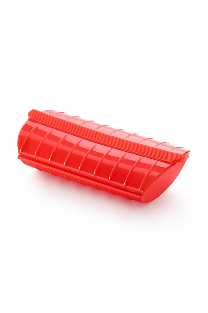 Lekue parowar mikrofalowy 24 cm czerwony 886003