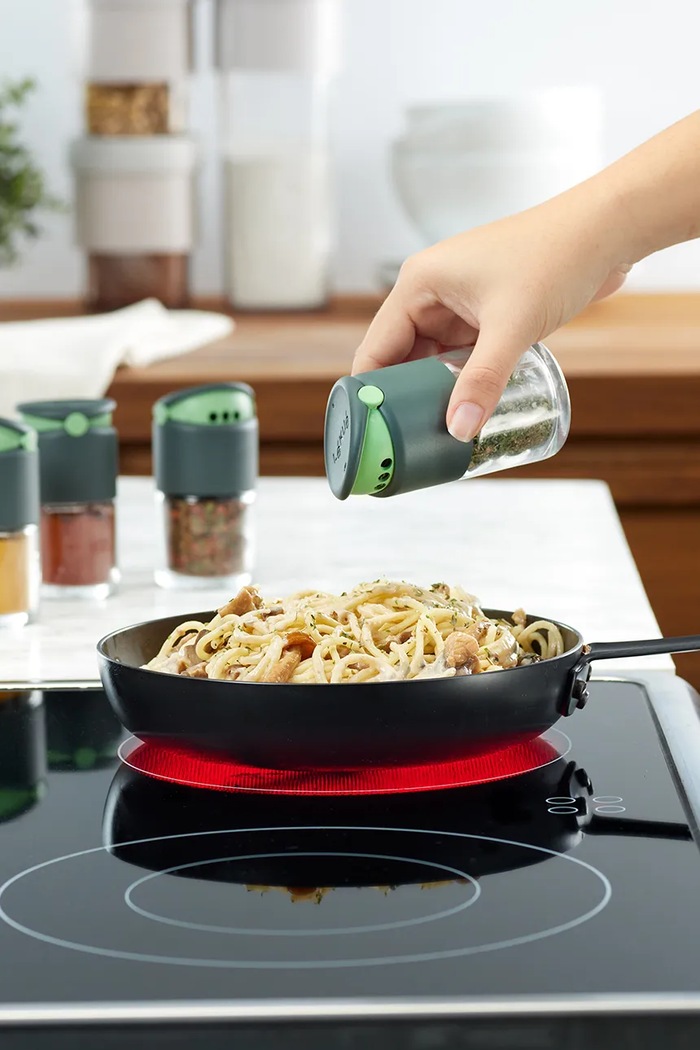 Lekue set de recipiente pentru condimente 4-pack gri 883309