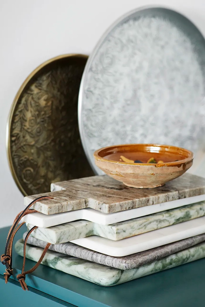 Daska za rezanje Madam Stoltz Marble KT27533 šarena AA00