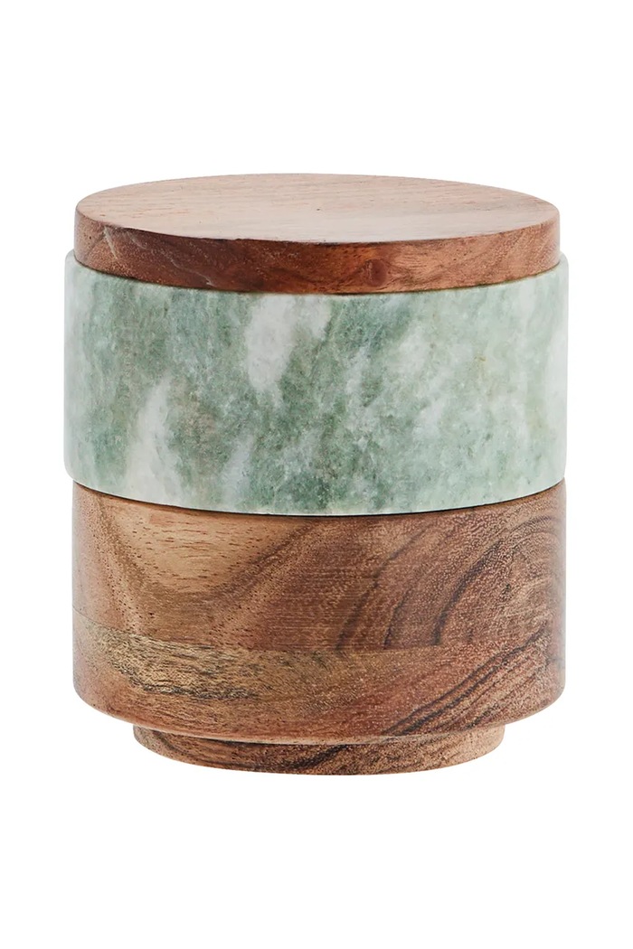 Madam Stoltz contenitori per spezie con coperchio Marble pacco da 2 multicolore KT27536.GRN
