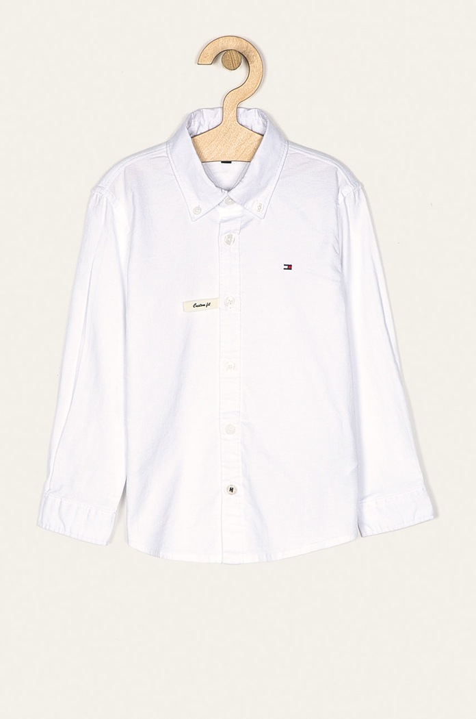 Tommy Hilfiger Detská košeľa 86-176 cm biela KB0KB03968