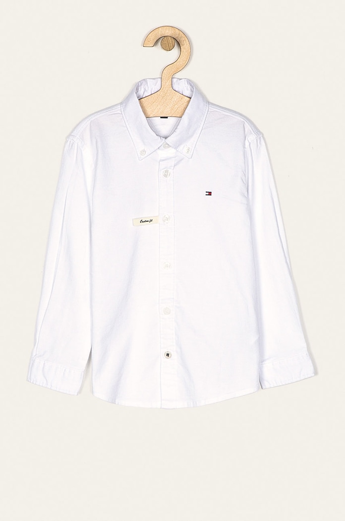 Tommy Hilfiger Detská košeľa 86-176 cm biela KB0KB03968