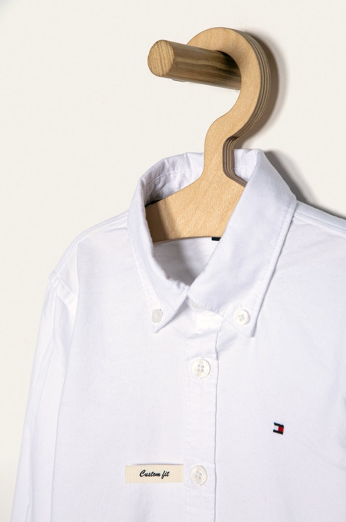 Chlapec Tommy Hilfiger Detská košeľa 86-176 cm KB0KB03968 biela