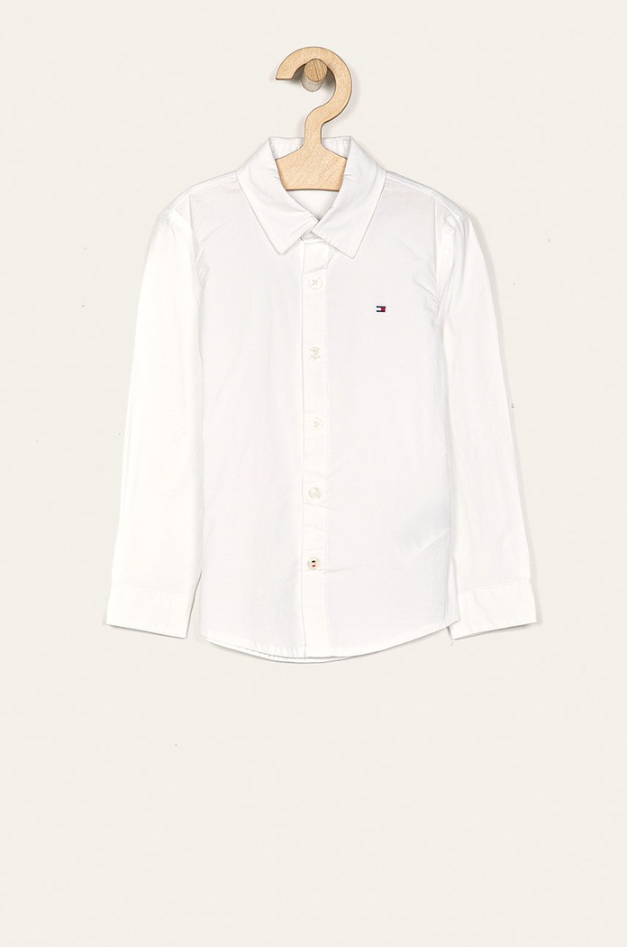 Tommy Hilfiger - Dětská košile 86-176 cm s elastanem bílá KB0KB03970